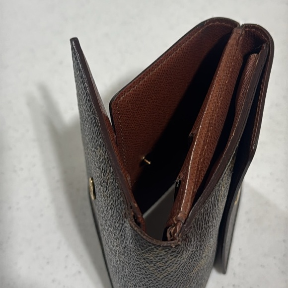 Louis Vuitton Trifold Monogram Brown Wallet Vintage Authentic - Picture 14 of 15